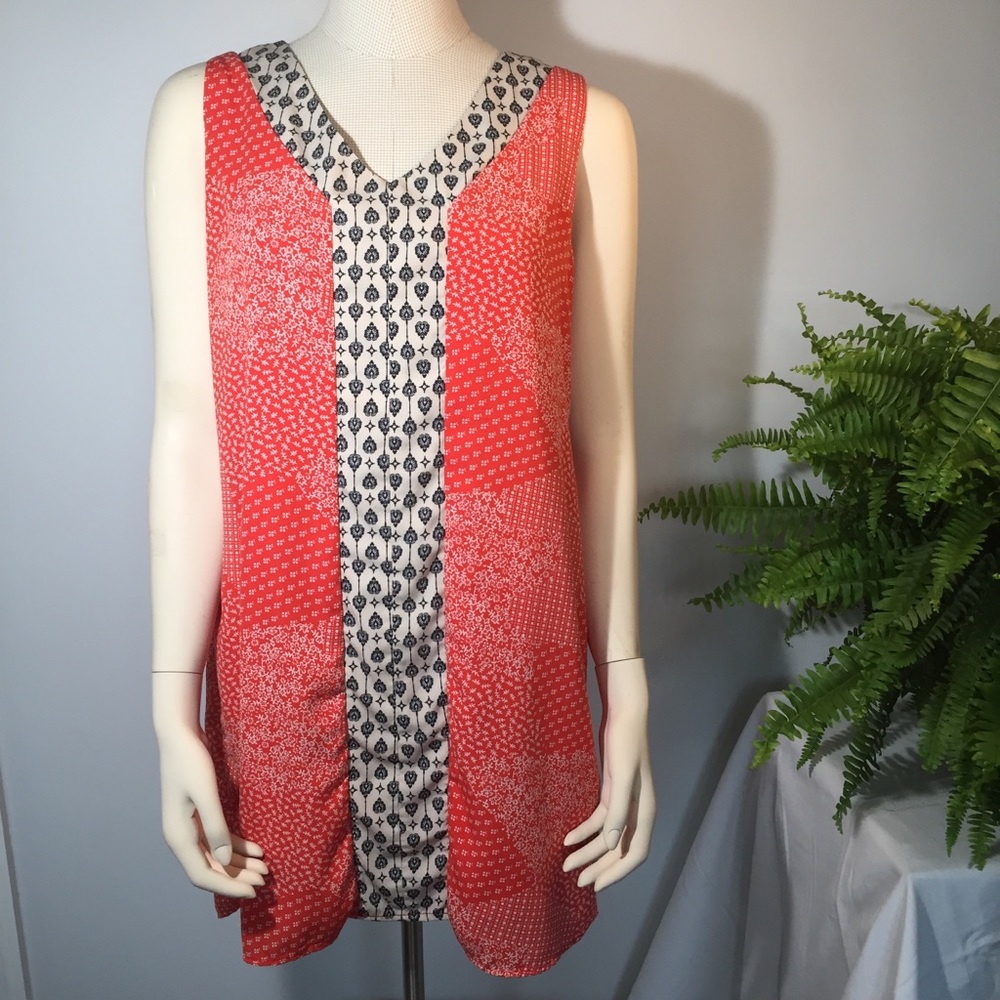 Super Cute Pink Owl “Bandanna” Print Dress Sz L